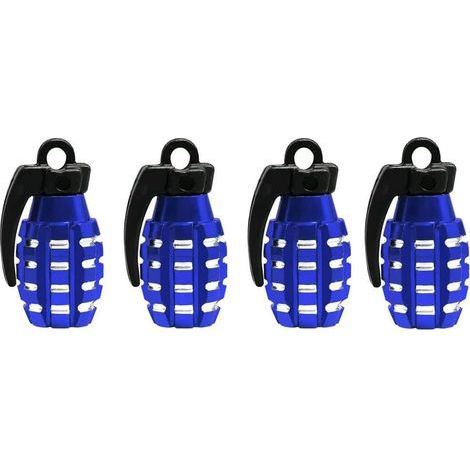 Lot de 4 Bouchons de Valve de Pneu universels en Aluminium, Anti-poussière, pour Voitures, vélos, Motos