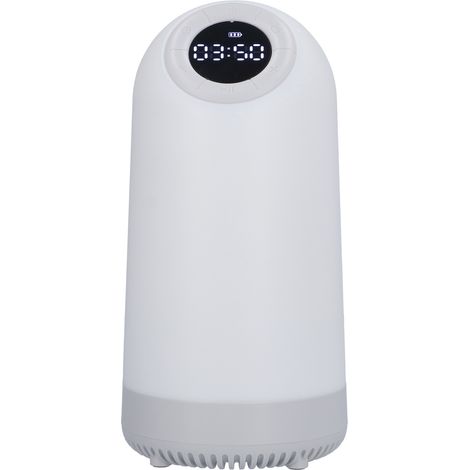 Enceinte lumineuse blanche sans fil multifonction veilleuse de chevet (1/5)