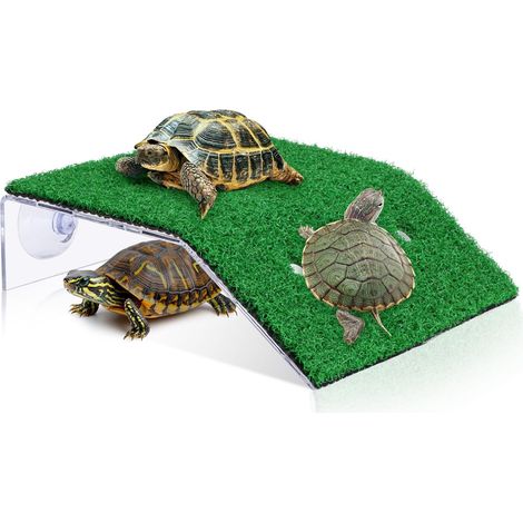Grande plate-forme pour tortues, quai flottant avec rampe aquatiques, reptiles et amphibiens, facile à installer terrarium d'habitat (1/5)