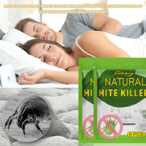 Anti-acariens, traitement anti-acariens pour la literie et les vêtements, sachets anti-acariens à base de plantes (6 sachets par paquet) 2 (1/5)