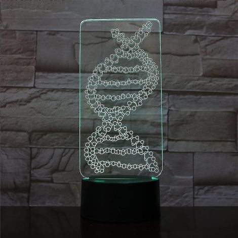 Veilleuse LED 3D ADN Gène, lampe de table pour chambre d'enfant (1/2)
