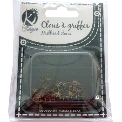 Clous rivet à griffes Étoile ø10mm Antic Bronze 30 pièces