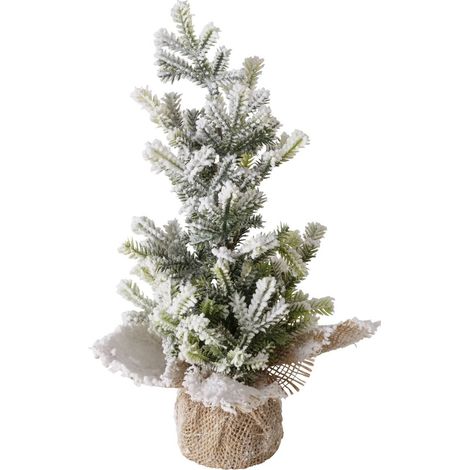 Künstlicher Tannenbaum in einem Topf aus Jute TANNE, 31 cm
