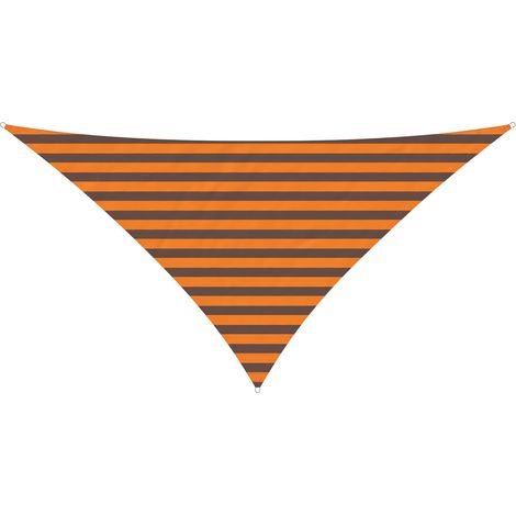 Sun Shade Sail Orange and Brown 2.5 x 2.5 x 3.5 m vidaXL