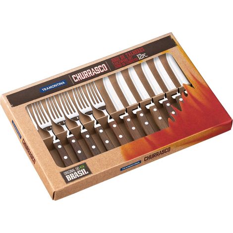 Set de rôtisserie traditionnelle tramontinatramontina 12 pièces