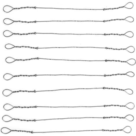 Lot de 10 lames de scie droites en acier à haute teneur en carbone, 130 mm