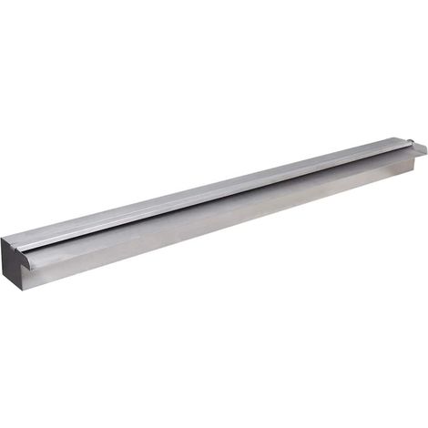 Maison Exclusive - Cascata per Laghetto Rettangolare con LED in Acciaio Inox 90 cm (1/5)