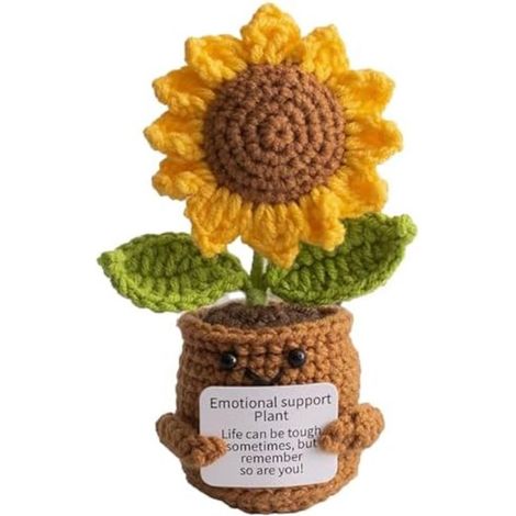 Bouquet di girasoli intrecciato a mano. Un piccolo ringraziamento per amici, colleghi e familiari. Portafortuna. Pianta di nontiscordardimé viola in vaso 14 x 6 x (1/5)