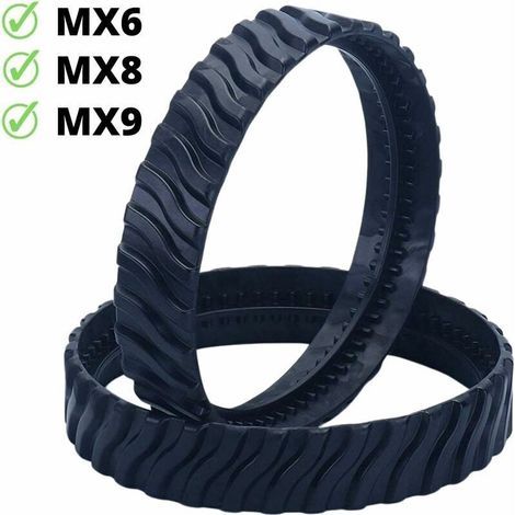 2 chenilles adaptables pour pneus Zodiac MX6 MX8 MX9, Baracuda Robot Nettoyeur de Piscine R0526100- (1/4)