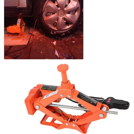 Cric électrique 12V 3 tonnes 42CM avec pompe à air et clé pour véhicule (1/5)