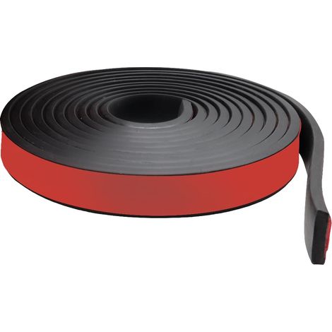 Bande de Caoutchouc Adhésive, Rouleau Caoutchouc,20mmx5mmx3m Solide Adhésif Feuille Rouleau Néoprène, Bricolage, Protection de Revêtement de Sol, Anti-vibration, Antidérapant (1/5)