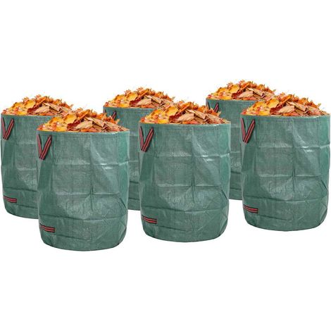 Sacs à Déchets de Jardin 12 pcs Vert 66 x 66 x 83,5 cm CFW602504 (1/5)