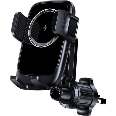 Supporto per telefono da auto a induzione da 15 W, [bloccaggio automatico a 270°], caricabatterie a induzione rapido per auto, bocchetta dell'aria, per iPhone 11 12 13 14 15 16 Series e Samsung S24 S2