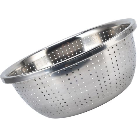 Multifunktionales Edelstahl-Sieb, Reissieb, Gemüse- und Obstkorb, Filter, Küchenutensil, 30 cm (1/5)