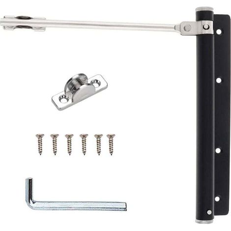 Chiudiporta, Chiudiporta automatici, Chiudiporta a molla, Chiudiporta in acciaio inox, Chiudiporta regolabili con viti, Per porte interne ed esterne, Casa, Ufficio e Hotel -Crezuo