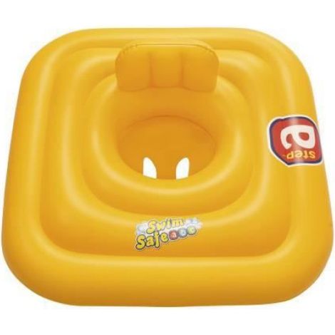 Bouée Culotte - 76 x 76 cm - Siège Type Couche - 4 Chambres À Air - Pour Bébé À Partir De 12 Mois - Jaune (1/4)