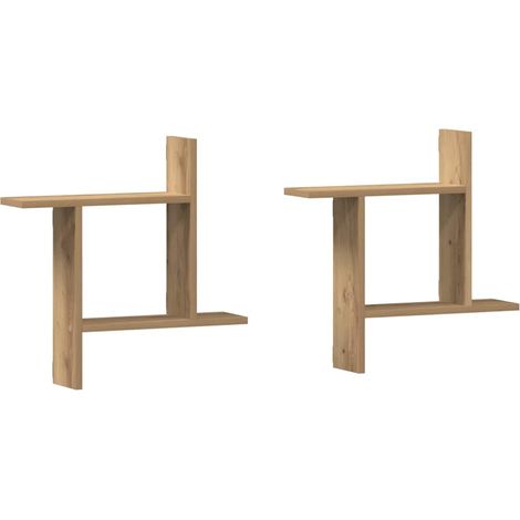 Maison Exclusive - Wandregale 2 Stk. Artisan-Eiche 50x12x50 cm Ho (1/5)