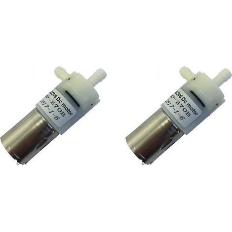 Deux mini-pompes à eau WP-370B DC, pompes haute pression 12V, mini-pompes à eau domestiques auto-amorçantes à haut débit avec moteurs. (1/5)