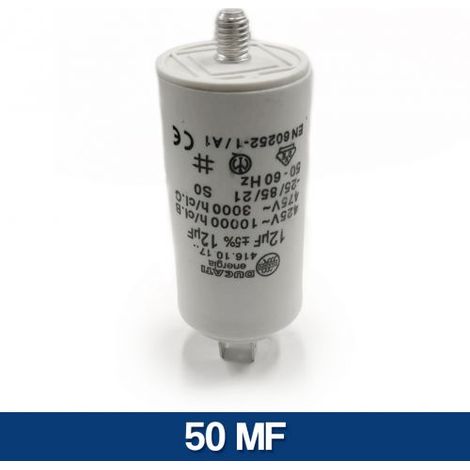 CONDENSATORE MOTORE ELETTRICO ELETTROPOMPA DA 1 A 80 MF MICROFARAD 450 V 10976V 50 MF (10980) (1/2)