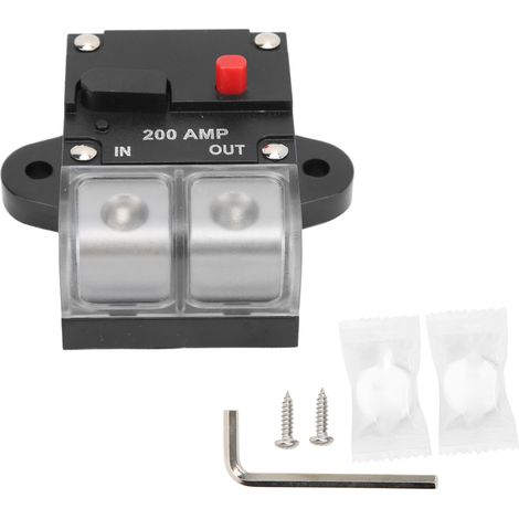 Disjoncteur ABS pour voiture, bateau, haut-parleur à la traîne avec Kit d'accessoires pour la Protection, 200A