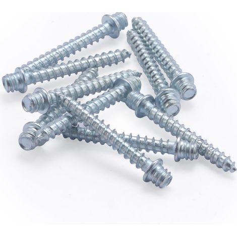 Tornillo Doble Rosca QUICK PLOMBERIE - Longitud 50 mm x 10 unidades (1/4)