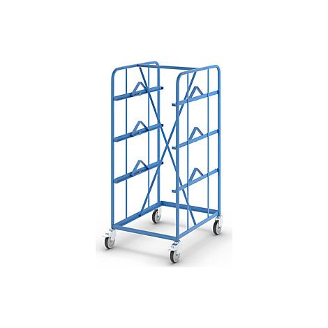 Carro para hacer lotes  L x A x H 810 x 660 x 1520 mm  carga