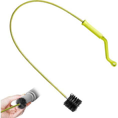 Serpent de plomberie portable, nettoyeur de canalisations flexible, brosse de tuyau de 54 cm avec fil pliable, attrape-poils de toilette, outil de nettoyage avec utilisation facile, accessoires de