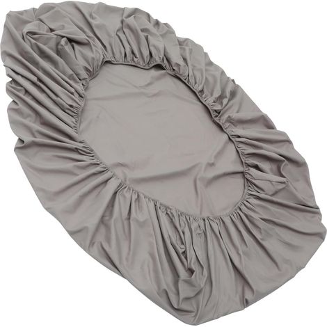Drap-Housse Gris pour Lit Simple en Coton, Confortable et Protecteur (1/5)