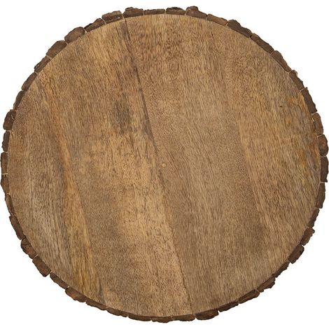 Tagliere decorativo in legno di mango con corteccia per alimenti e candele (1/3)
