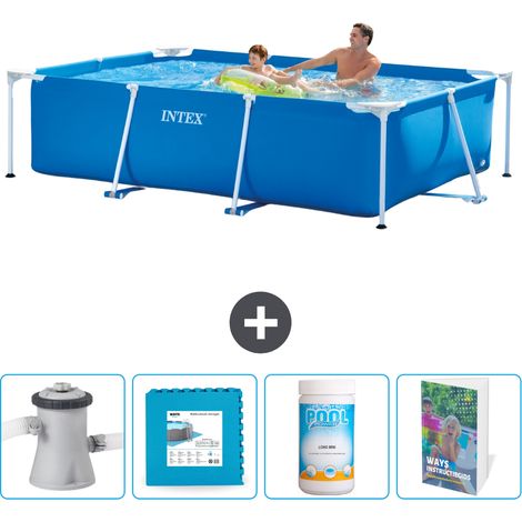 Intex Piscine Tubulaire Rectangulaire - 260x160x65 cm - 5-pièces  SCB130 (1/5)