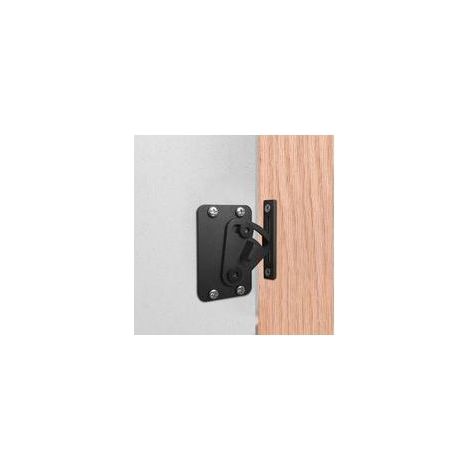Acier inoxydable Verrous Noir pour portes et loquets pour Porte de grange coulissante Stainless Steel Lock for Sliding Barn Wood Door (1/5)