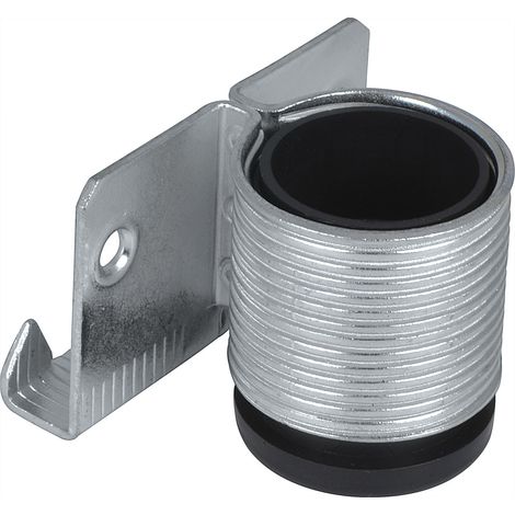 Höhenversteller zum Einschlagen ø28 mm Stahl verzinkt/Kunststoff schwarz (1/5)