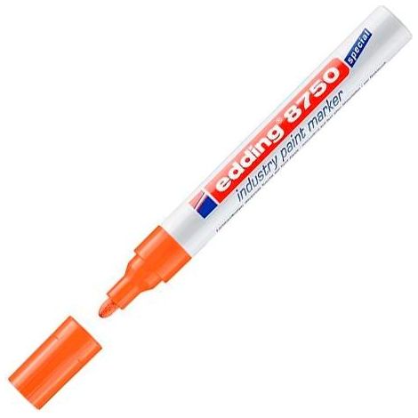 EDDING MARCADOR PERMANENTE DE TINTA OPACA INDUSTRIAL 8750 NARANJA