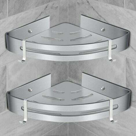 Quadratische Duschwanne, Badezimmerwanne, ohne Perforation, selbstklebende Duschwanne zur Wandmontage (2er-Pack) (1/4)