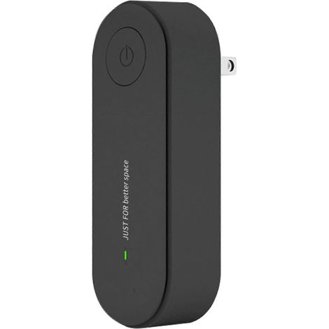 Wireless, rechargeable, silent ultrasonic mite remover, suitable for bedrooms and bedding, relieves allergy symptoms (black).