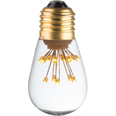 Ecolicht 20030110001 Lampadina LED decorativa sfera 360° E27 0,5W 50lm - blanda calda