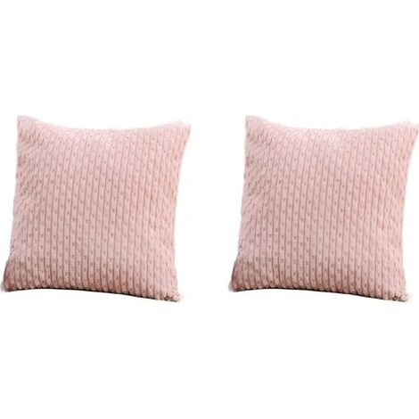 Set di due federe in velluto a coste, adatte per divani e camere da letto, 40x40 cm, verde chiaro. (1/5)
