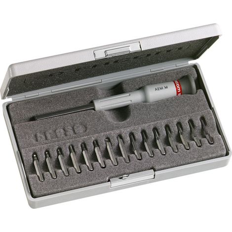 Assortiment Facom MICRO-TECH - Embouts série 0, boîte en plastique avec porte-embouts, 16 pièces. (1/4)