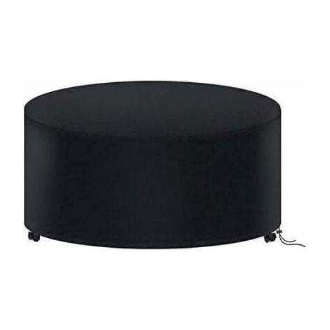 Housse de protection pour table ronde de jardin 120 x 75 cm – Imperméable 210D Oxford – Sangles Click-Close et cordon de serrage (1/5)