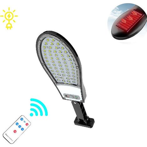 LAMPADAIRE 46 LED SMD AVEC CAPTEUR SOLAIRE PHOTOVOLTAÏQUE IP65 23 W (1/3)