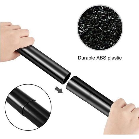 Tuyau D Extension Pour Aspirateur - 45 Cm - Diametre Interieur 3 2 Cm - Compatible Tuyau Interne 1 1 4 Pouces - Noir - 12 Unites (1/5)
