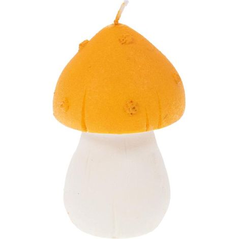 Amadeus - Bougie champignon jaune 10,5 cm (lot de 4) (1/2)