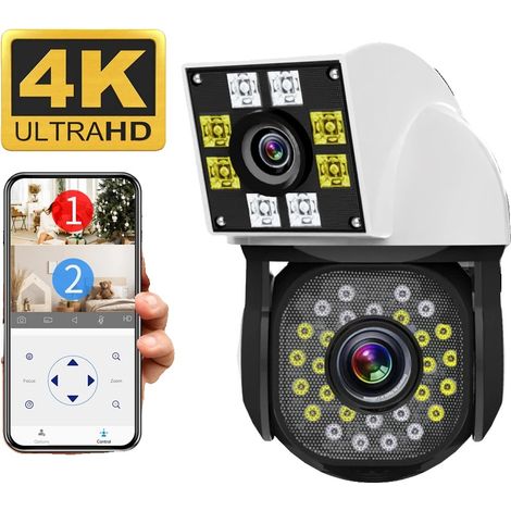 Cámara IP, resistente al agua, conectividad WiFi, 2 MP, enchufe europeo. (1/5)