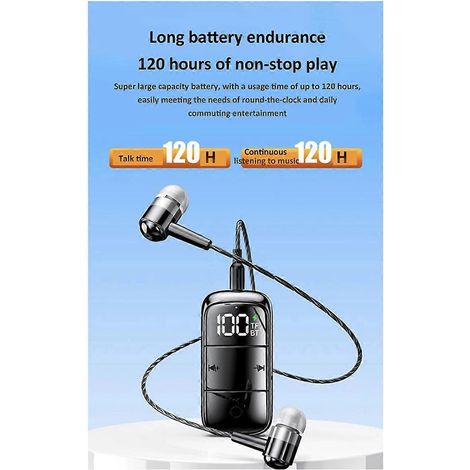Récepteur Bluetooth 5.3, casque à faible latence avec réduction de bruit ANC+ENC (1/5)