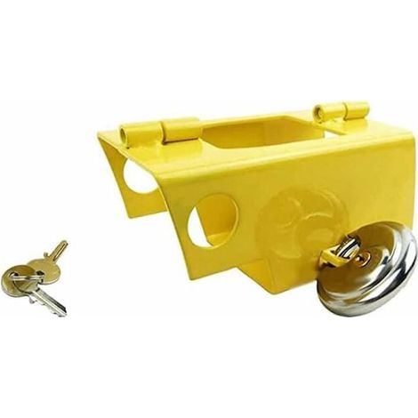 Le Verrouillage de l'attelage pour Caravane/remorque Robuste en Acier avec Cadenas (1/4)