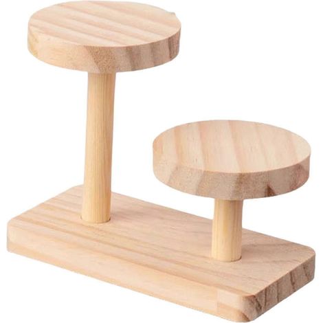 Présentoir en bois, étagère de rangement en bois, pour montres, bijoux et cupcakes-14.5cmx7.5cmx12.5cm