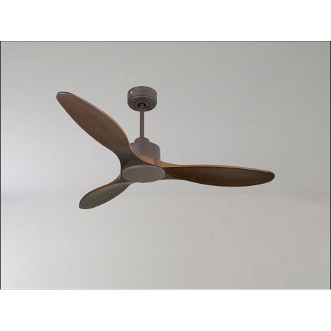 Tenerife Ring - Super destratificateur et ventilateur DC 106 cm noir pales bois blanc idéal 10 à 20 m² (1/5)