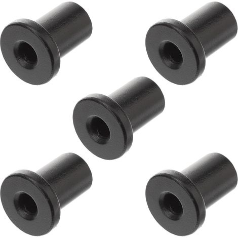 Entretoises Noires Résistantes la Rouille en Acier à Haute Teneur en Carbone 5 Pièces Connexion Solide Rails et Murs, Remplacement de Rail pour Portes Coulissantes de Grange (1/5)