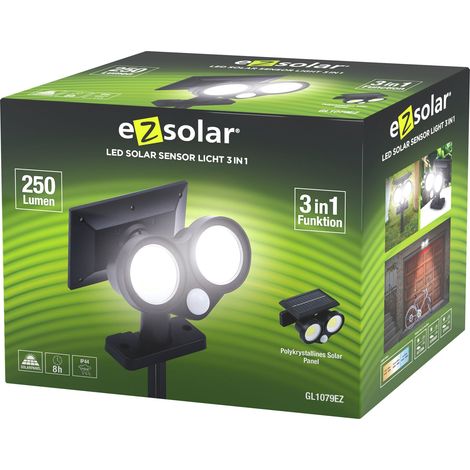 Double projecteur solaire EZ Solar GL1079EZ - 250lm (1/2)