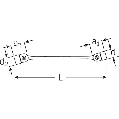STAHLWILLE 43012427 - clé double articulée érie 29 24x27mm (1/2)